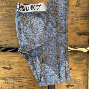 Heather blue/grey seamless gymshark leggings